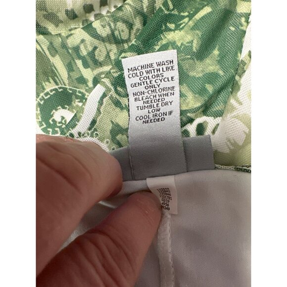 Catherines Short Sleeve Floral Tie-Dye Top With Crochet Neckline Womens Size 2X - Picture 7 of 8